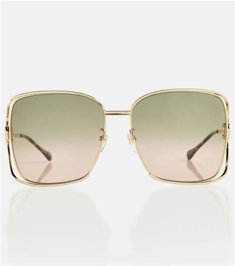 gucci gg 1000/s sunglasses|gucci oversized square sunglasses.